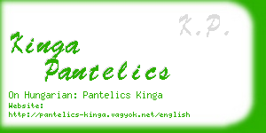 kinga pantelics business card